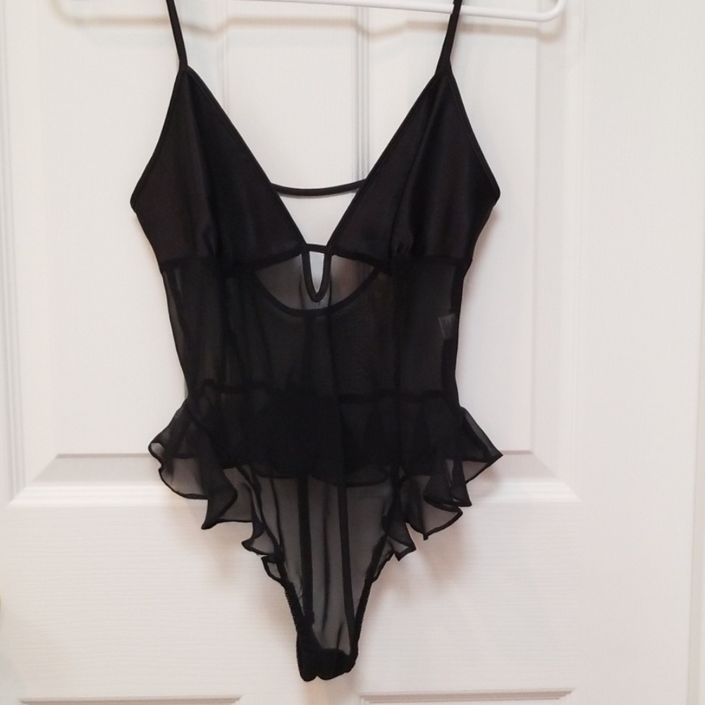NWOT Frederick's of Hollywood Black teddy